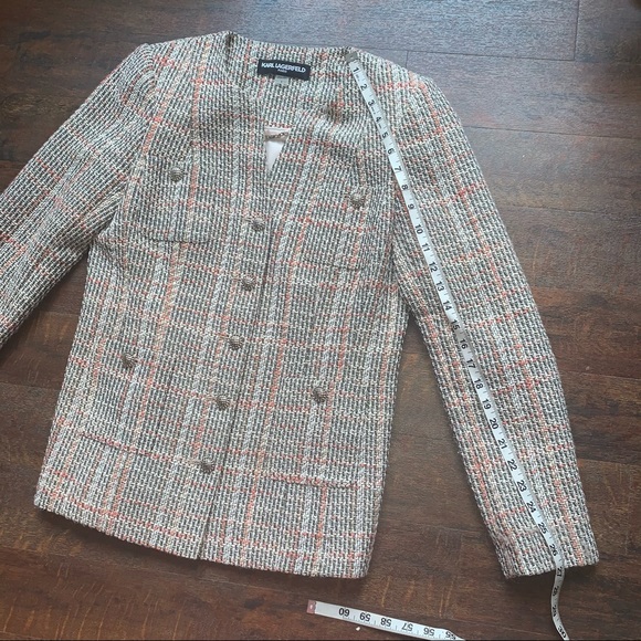 Karl Lagerfeld Nae Tweed Suit Jacket - Picture 9 of 10